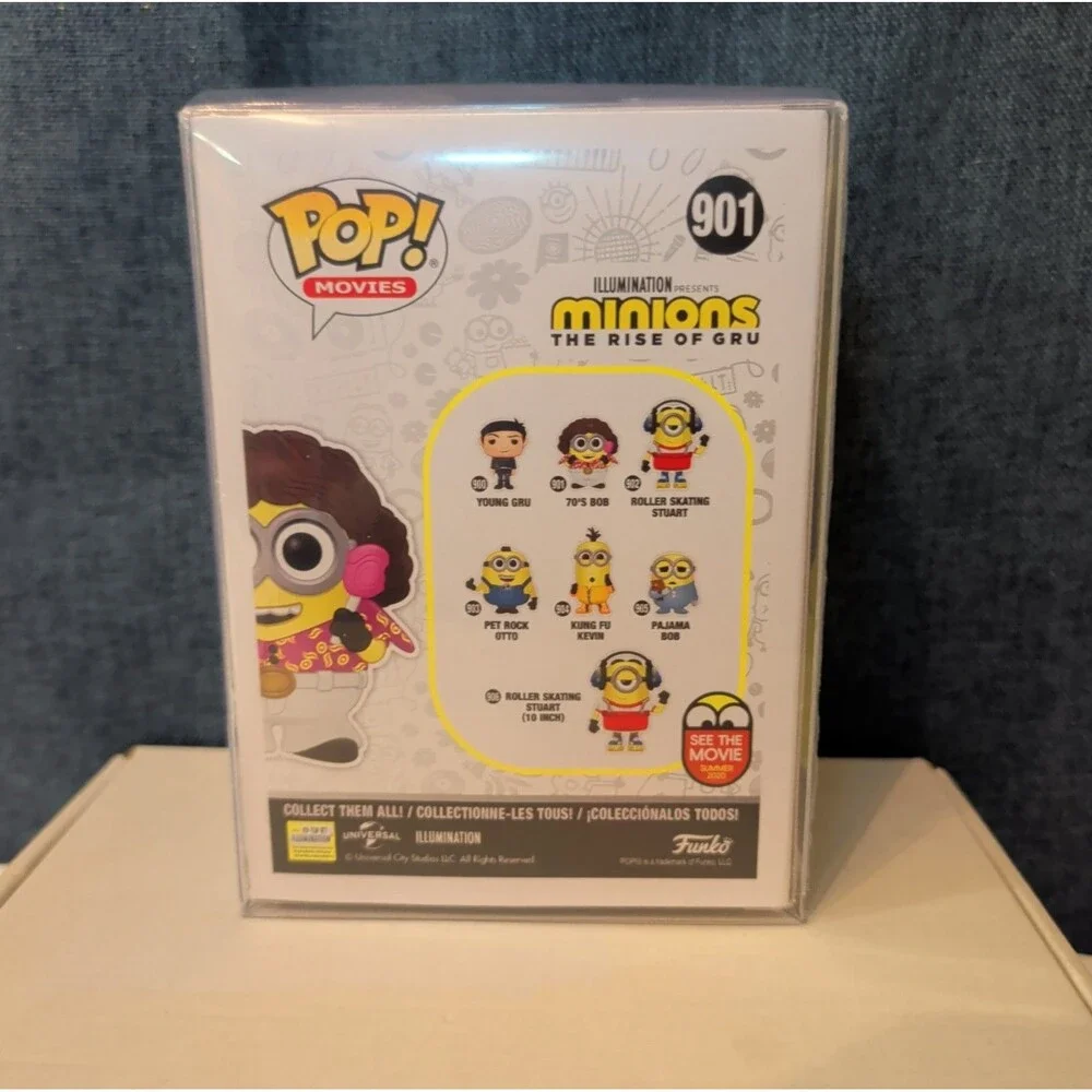 Funko Pop! Movies 901 70s Bob Minions Rise of Gru Vinyl Figure NIB